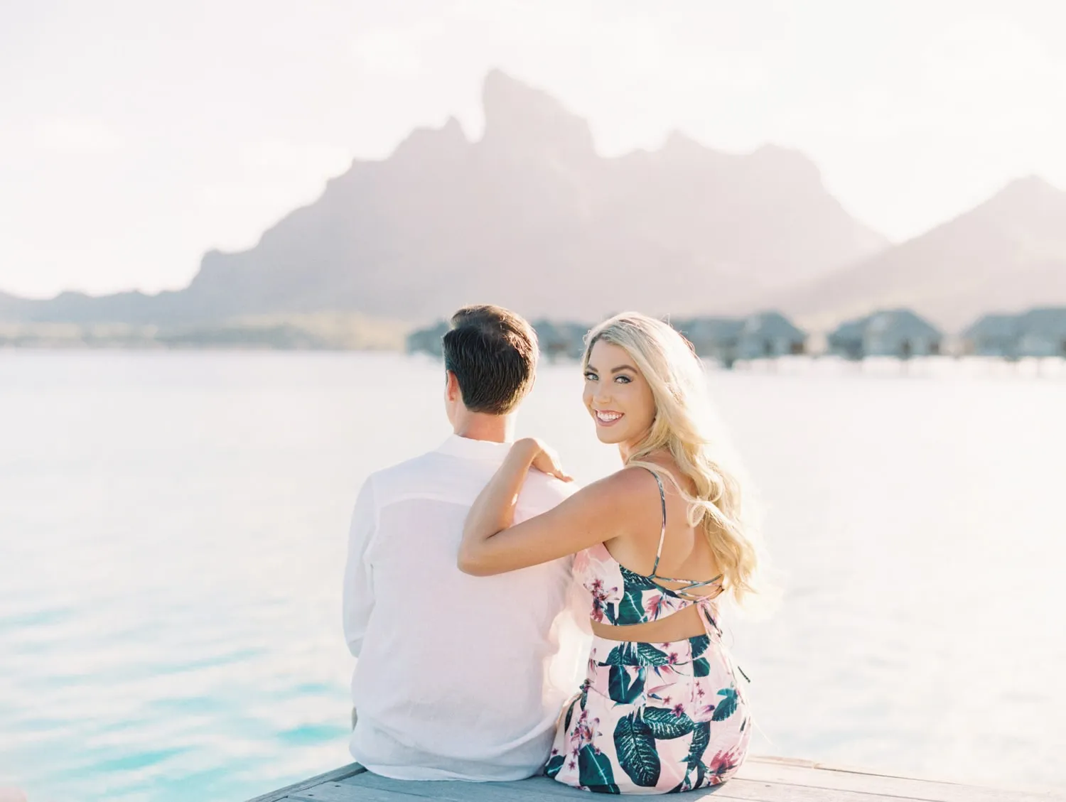 1287 bora bora couple sunset